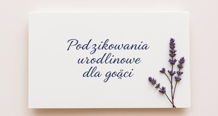 Podziękowania dla gości na 60 urodziny