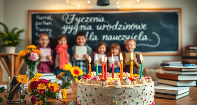 Życzenia urodzinowe dla nauczyciela
