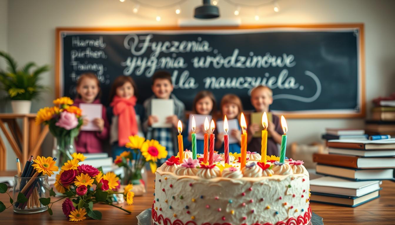 Życzenia urodzinowe dla nauczyciela